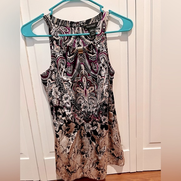 White House Black Market Tops - WHBM keyhole silk blouse